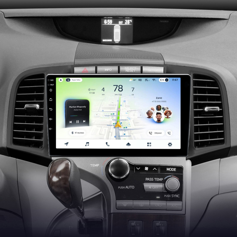 Android head unit Teyes CC4L 6+64 Gb Toyota Venza 2008-2016 9"