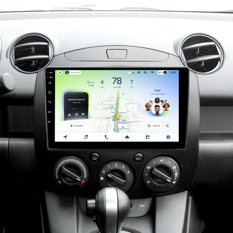 Android head unit Teyes CC4L 6+64 Gb Mazda 2 DE 2007-2014 9"