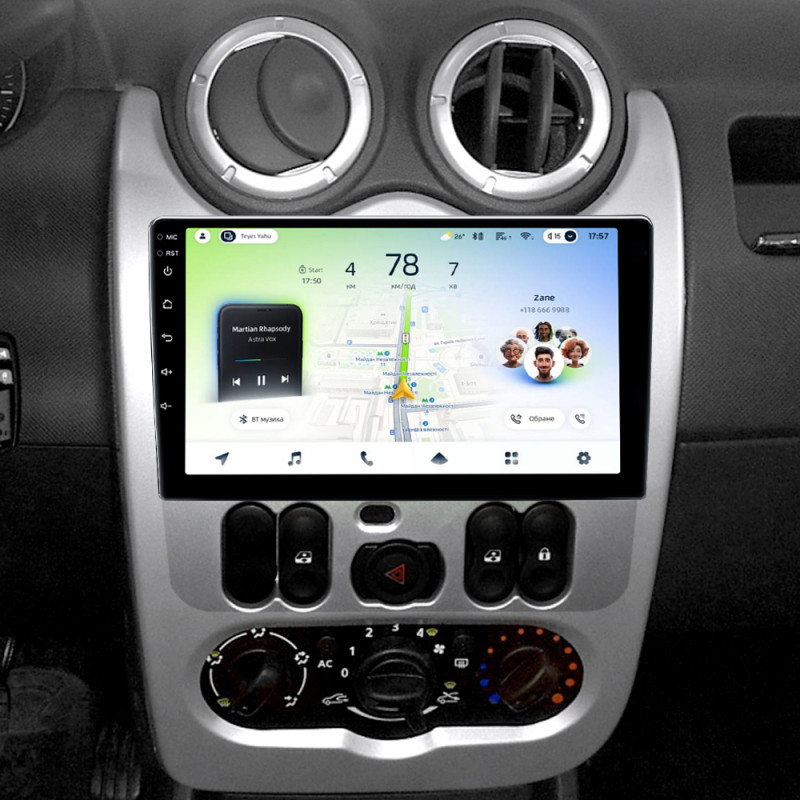 Android head unit Teyes CC4L 4+64 Gb Renault Logan 1 2010-2016 (CAN BUS) 9" (L2)