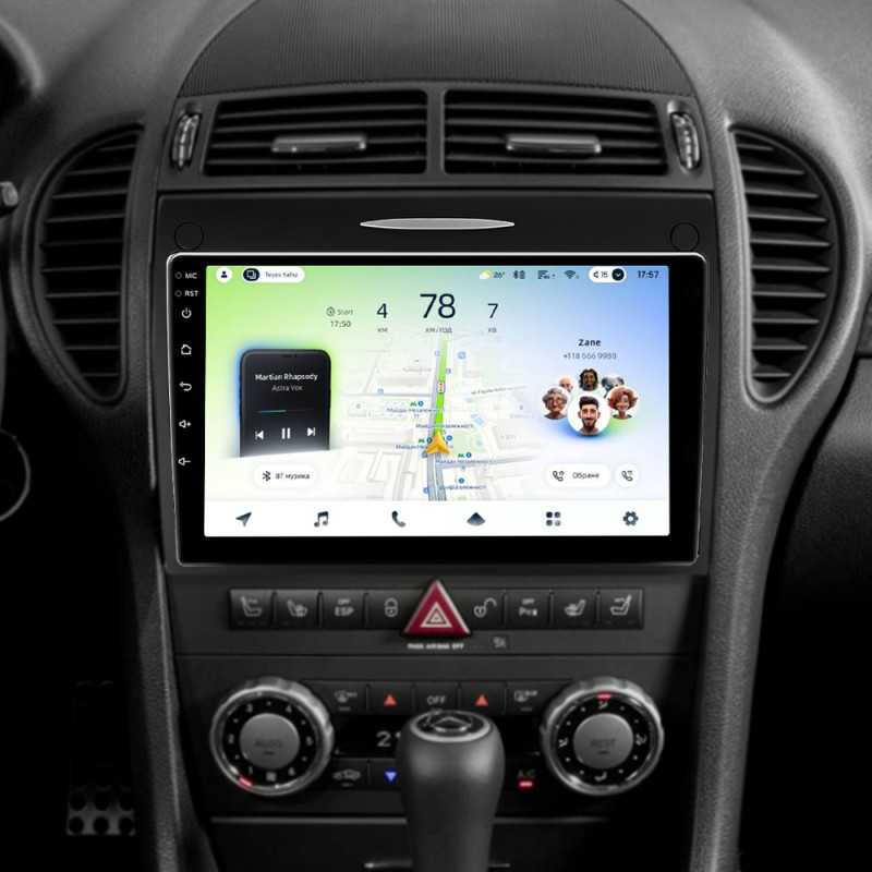 Android head unit Teyes CC4L 4+64 Gb Mercedes-Benz SLK-Class SLK Class R171 2004-2011 9" (L1)