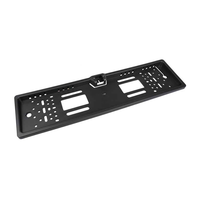 License plate holder for rearview camera mounting