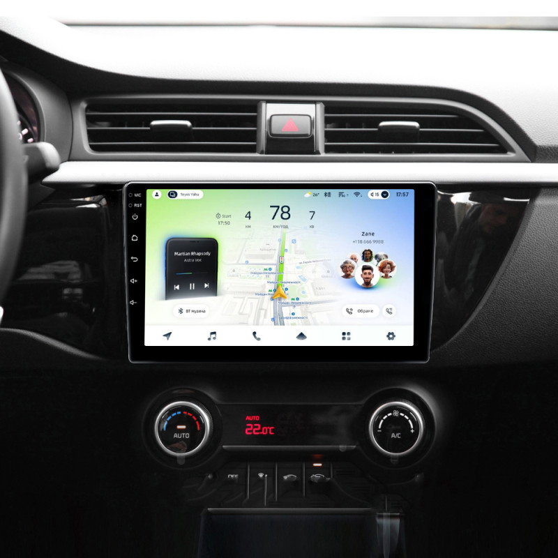 Android head unit Teyes CC4L 6+64 Gb Kia RIO 4 2016-2020 (B) 9"
