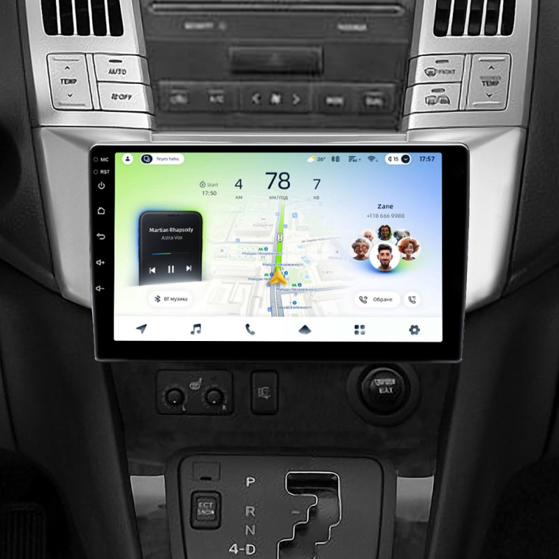 Android head unit Teyes CC4L 4+64 Gb Lexus RX300 RX330 RX350 RX400H Toyota harrier 2003-2009 9"