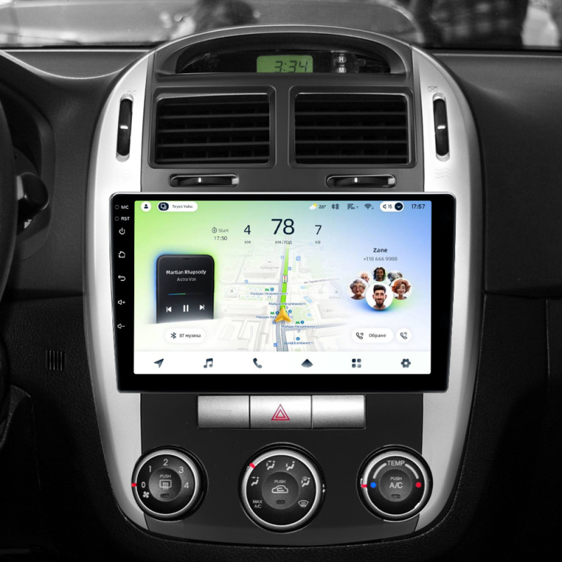 Android head unit Teyes CC4L 6+64 Gb Kia Cerato 1 LD 2004-2008 (F1) 9"