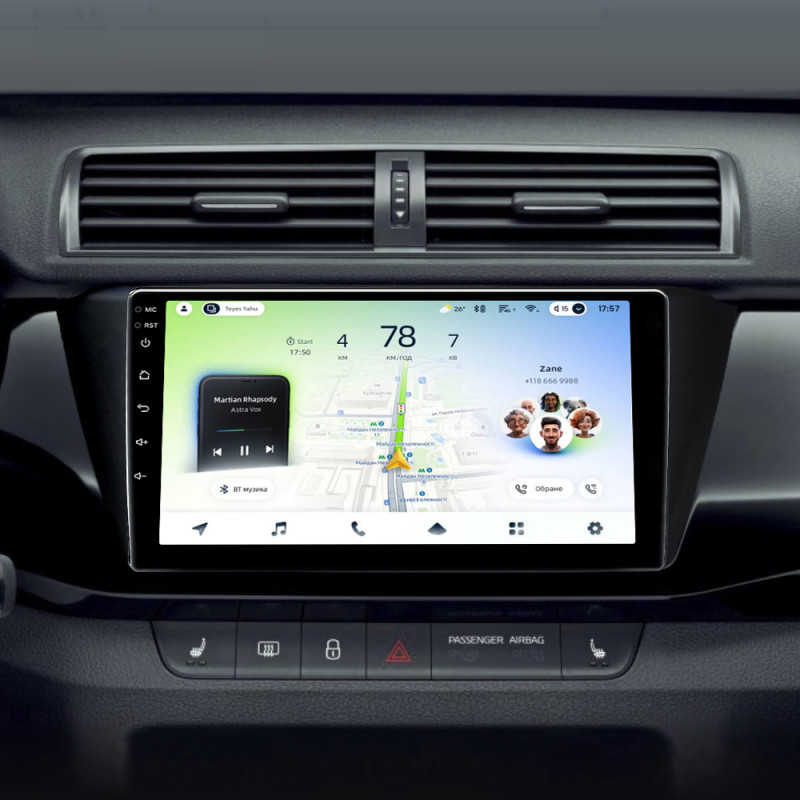 Android head unit Teyes CC4L 4+64 Gb Skoda Fabia 2014-2018 9"