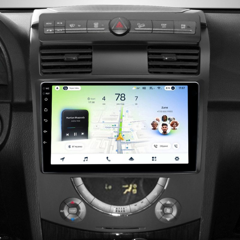 Android head unit Teyes CC4L 6+64 Gb SsangYong Rexton Y250 II 2 2006 - 2012 10" (L1)