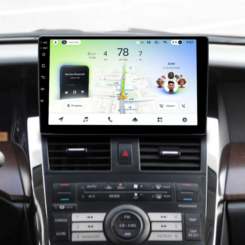 Android head unit Teyes CC4L 4+64 Gb Nissan Teana J31 2003-2008 (F1) 9" (L1)
