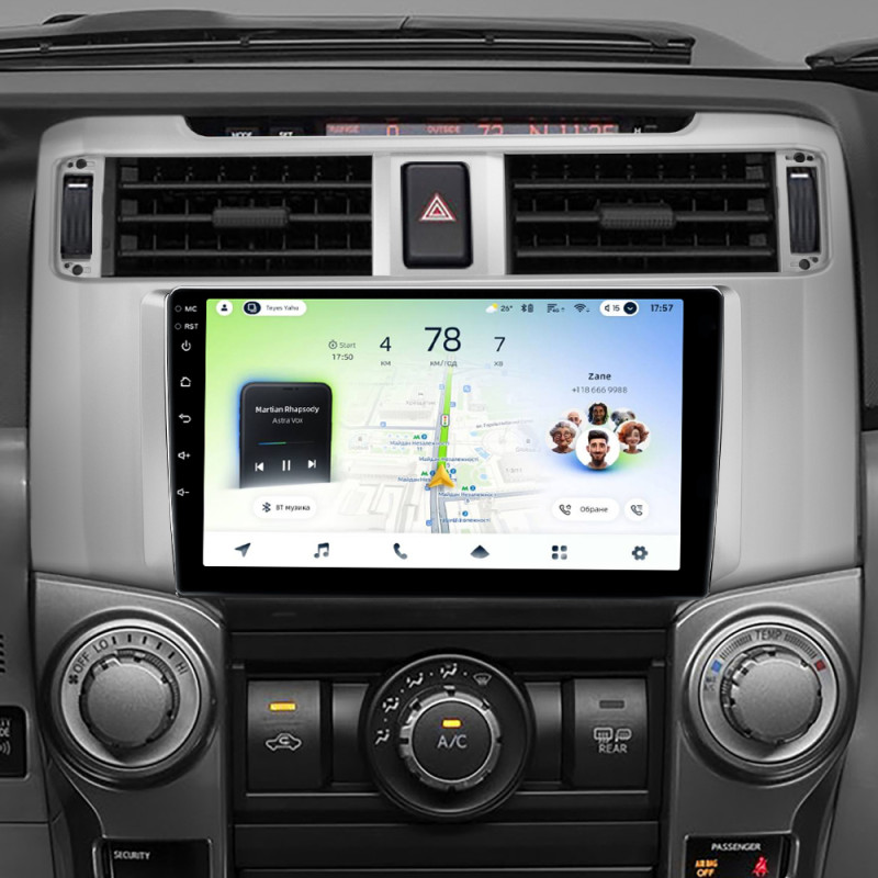 Android head unit Teyes CC4L 4+64 Gb Toyota 4Runner 5 N280 2009 - 2020 9"