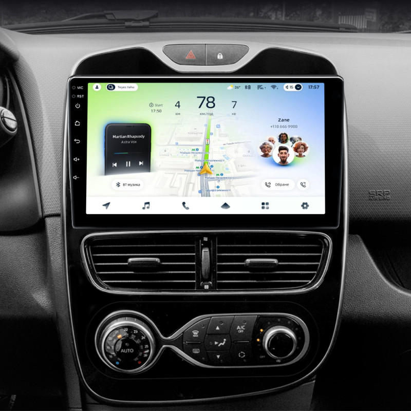 Android head unit Teyes CC4L 4+64 Gb Renault Clio 4 BH98 KH98 2016-2019 10" (L2)