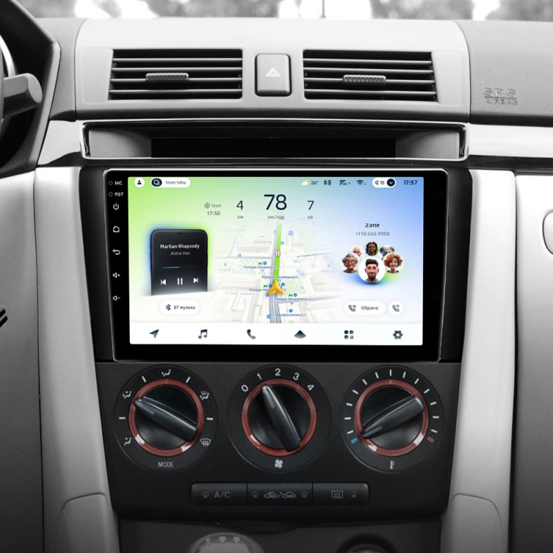 Android head unit Teyes CC4L 4+64 Gb Mazda 3 1 BK 2003-2009 9"