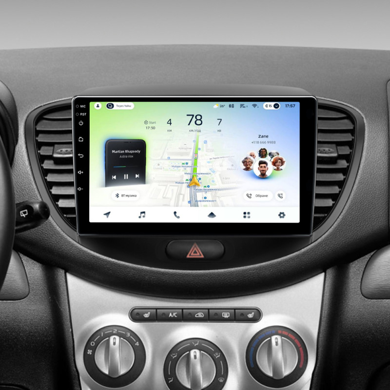 Android head unit Teyes CC4L 4+64 Gb Hyundai i10 2007-2013 9"
