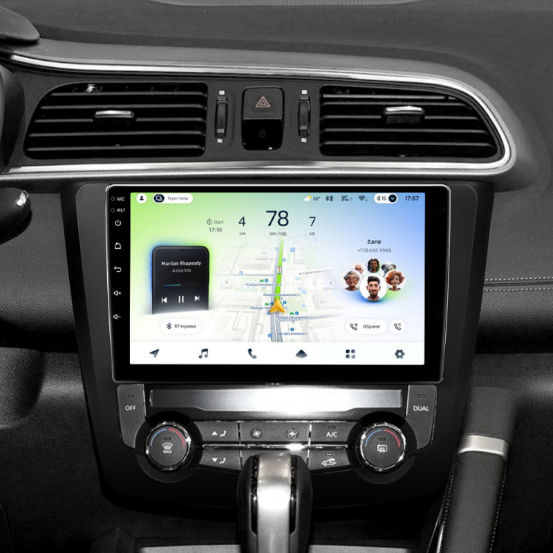 Android head unit Teyes CC4L 6+64 Gb Renault Kadjar 2015-2017 9"