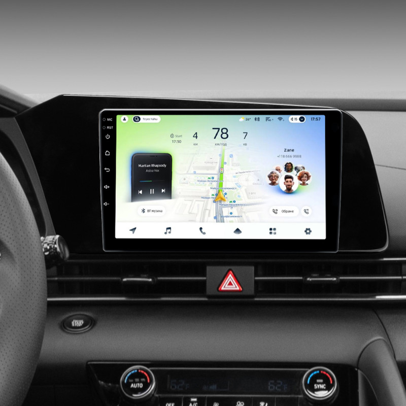 Android head unit Teyes CC4L 4+64 Gb Hyundai Elantra VII CN7 (ZYJ) 2020-2021 9"