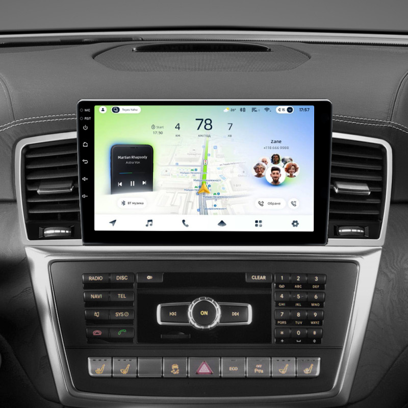 Android head unit Teyes CC4L 6+64 Gb Mercedes-Benz M-Class M Class W166 ML 2011-2015 9" (L3)