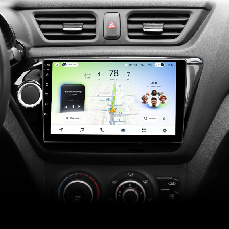 Android head unit Teyes CC4L 6+64 Gb Kia RIO 3 2011-2017 9"