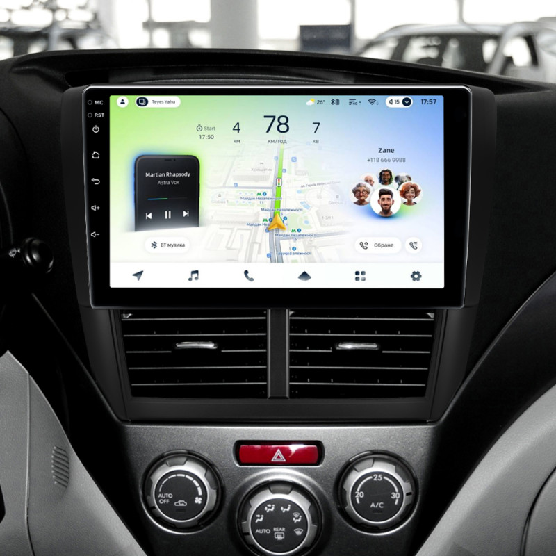 Android head unit Teyes CC4L 4+64 Gb Subaru Forester 3 SH 2007-2013 For Subaru Impreza GH GE 2007-2011 9"