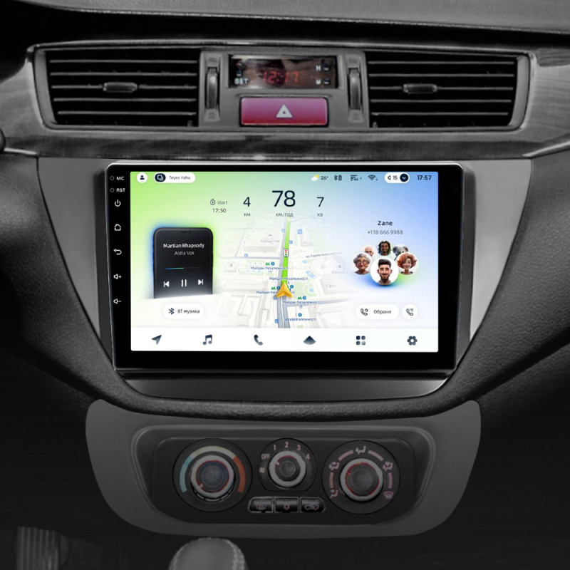Android head unit Teyes CC4L 6+64 Gb Mitsubishi Lancer 9 CS 2000-2010 9"