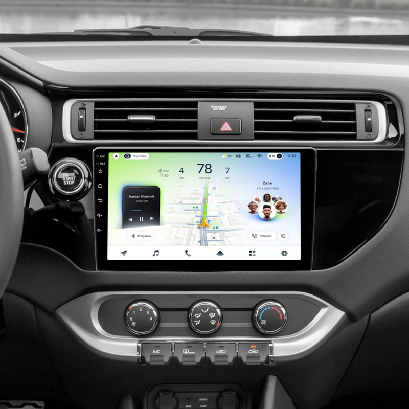 Android head unit Teyes CC4L 6+64 Gb Kia RIO 4 K3 2015-2017 9"