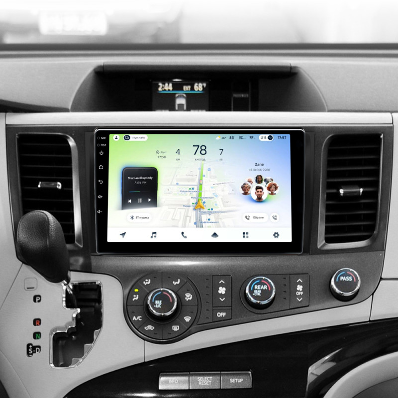 Android head unit Teyes CC4L 6+64 Gb Toyota Sienna 3 XL30 2010 - 2014 9"