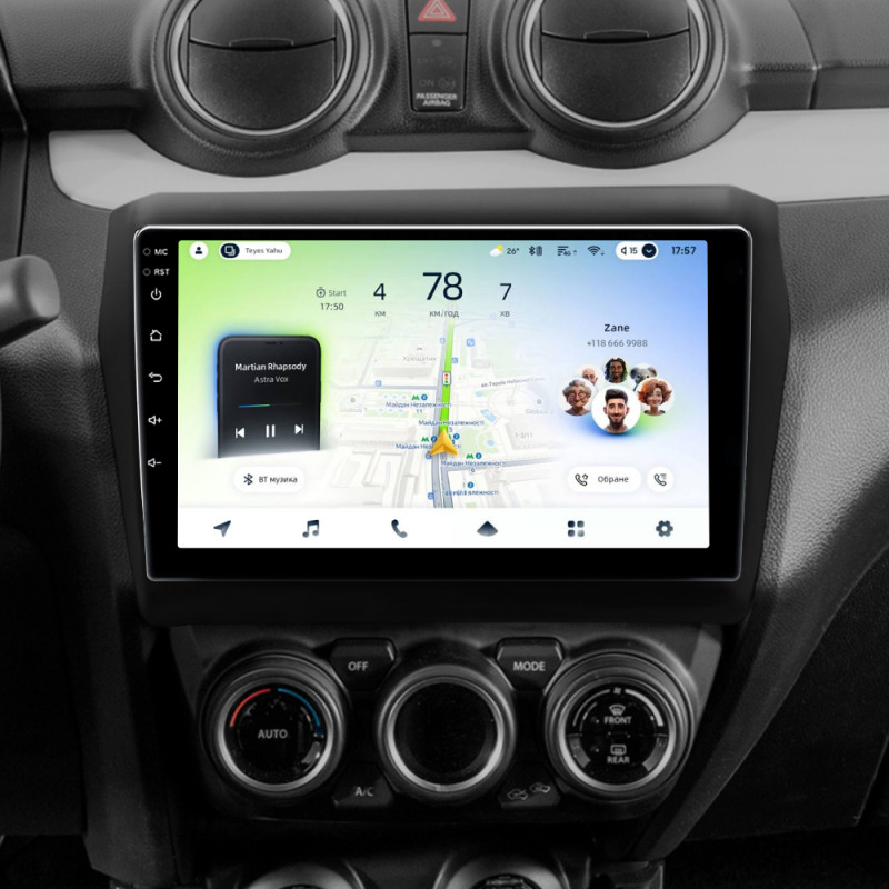 Android head unit Teyes CC4L 6+64 Gb Suzuki Swift 5 2016-2020 9"