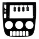 Adapter frame (for car) Mercedes Benz M-Class ML320 W163 ML320 2003-2005 LHD BLACK 9"
