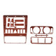 Adapter frame (for car) Mercedes-Benz E-Class W210 1996-2002 Wooden 9"