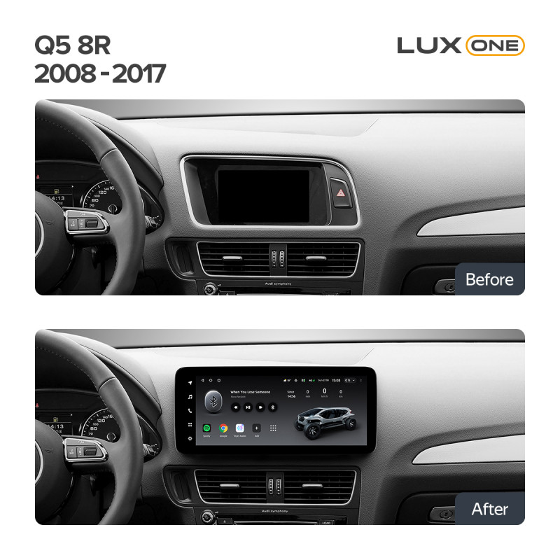 Android head unit Teyes LUX ONE 4+32 Gb Audi Q5 8R 2008-2017 (A) 12.3"