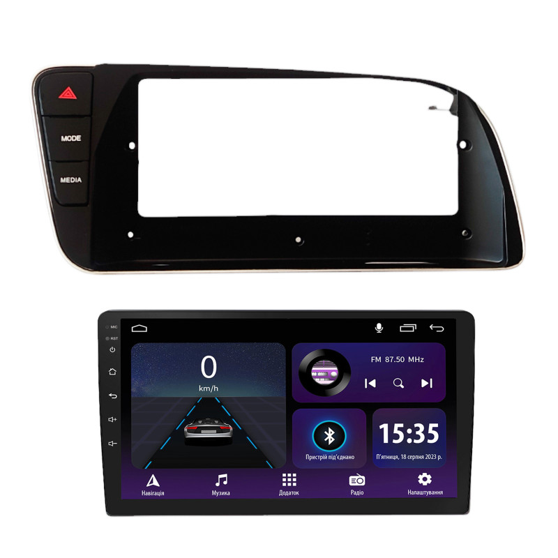 Android head unit SIGMA E9232 ANDROID 10 2+32 Gb AUDI Q5 LHD Black 2010-2018 9" (L2)