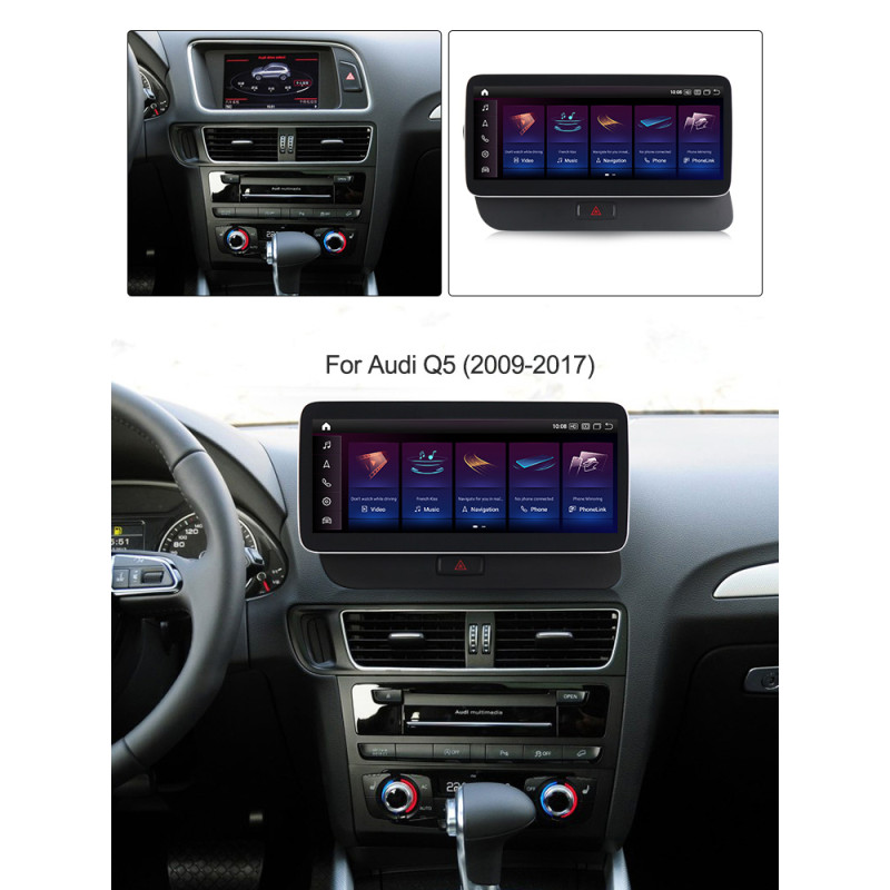Android head unit AMS Audi Q5 2009-2018 no GPS 4+64Gb 10.25"
