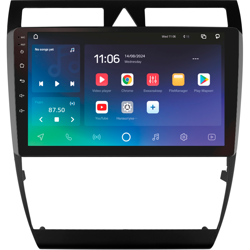 Android head unit SIGMA X9432 ANDROID 10 4+32 Gb 4G DSP Audi A6 2 1997-2004 S6 2 1999-2004 RS6 1 2002-2006 9"