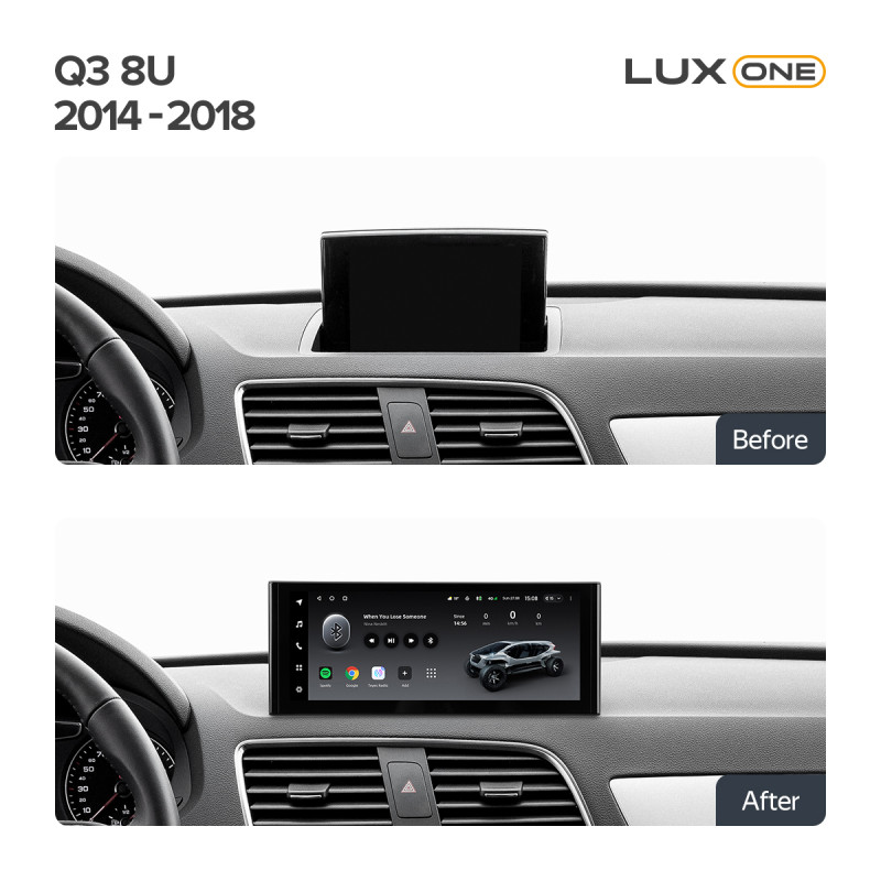 Android head unit Teyes LUX ONE 6+128 Gb Audi Q3 8U (A) 2014-2018 12.3"