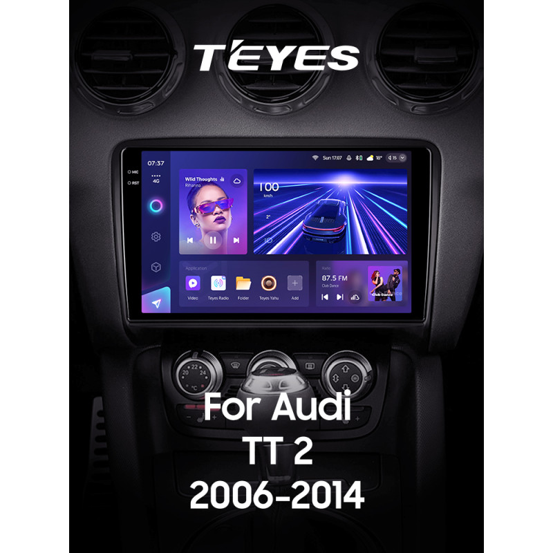 Android head unit Teyes CC3 4+32 Gb Audi TT 2 8J 2006-2014 9" 2k