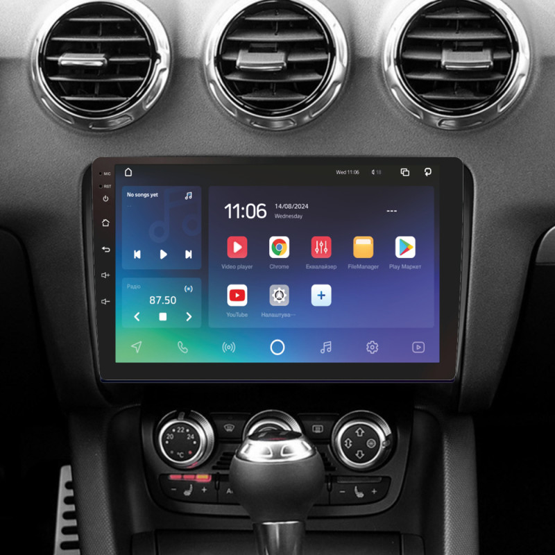 Android head unit SIGMA X9432 ANDROID 10 4+32 Gb 4G DSP Audi TT 2 8J 2006-2014 9"