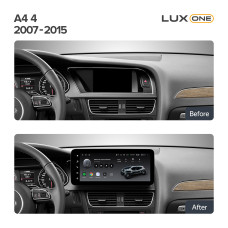 Android head unit Teyes LUX ONE 6+128 Gb with 360° surround view° Audi A4 4 B8 2007-2015 (A) 12.3" (L2)