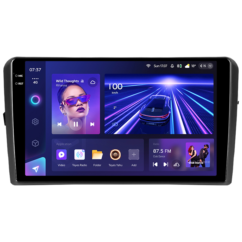 Android head unit Teyes CC3 4+32 Gb Audi A3 2 8P 2003-2013 S3 2 2006-2012 RS3 1 2011-2012 9" 2k