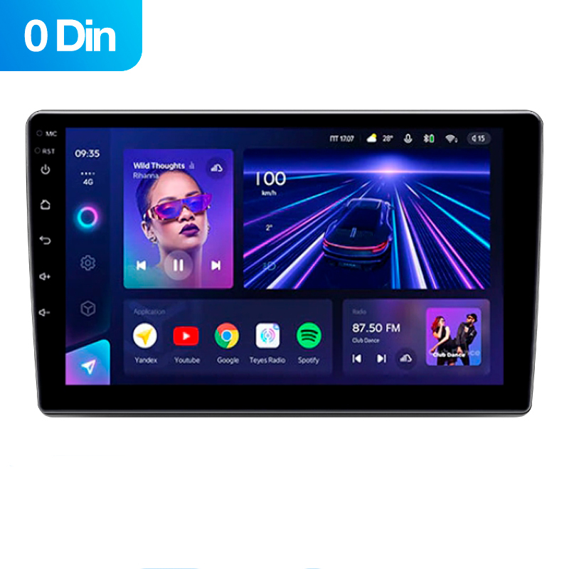 Android head unit Teyes CC3 4+64 Gb Alfa Romeo Giulietta 940 (0 Din) 2013-2020 (A) 10" 0din (L1)