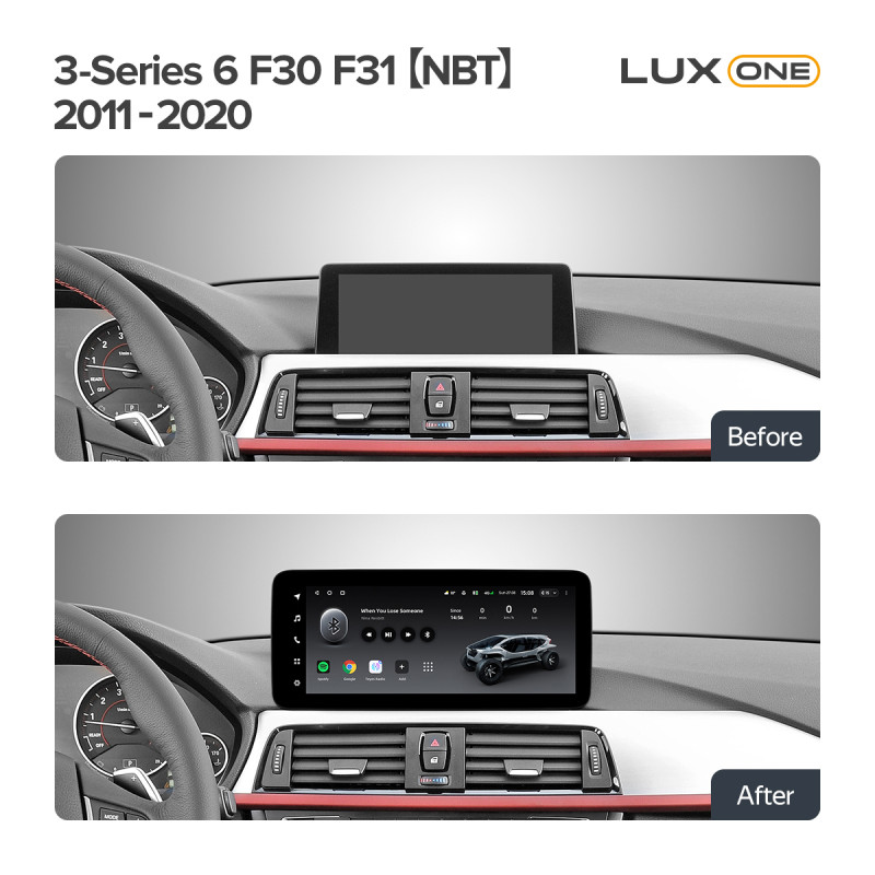 Android head unit Teyes LUX ONE 4+32 Gb BMW 3-Series 6 F30 F31 (NBT) 2011-2020 12.3" (L2)