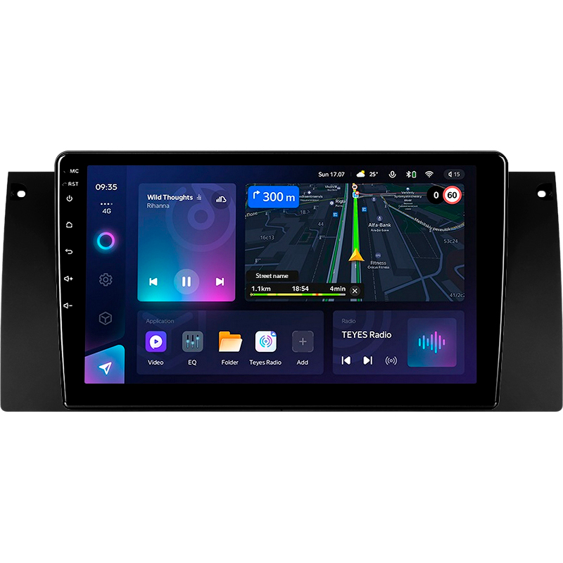 Android head unit Teyes CC3L 4+64 Gb BMW X5 E39 E53 1999 - 2006 9"