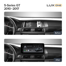 Android head unit Teyes LUX ONE 6+128 Gb BMW 5-Series Gran Turismo F07 (CIC) 2010-2013 12.3" (L2)
