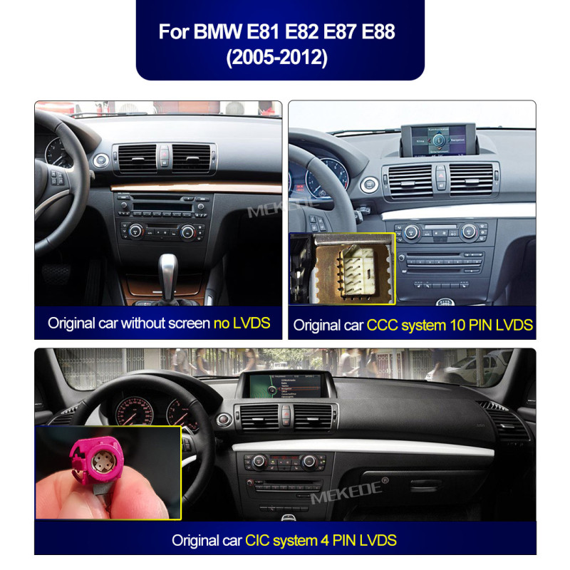 Android head unit AMS BMW E87/E81/E88/E87(2004-2012) IDrive Button 4+64Gb 12.3"