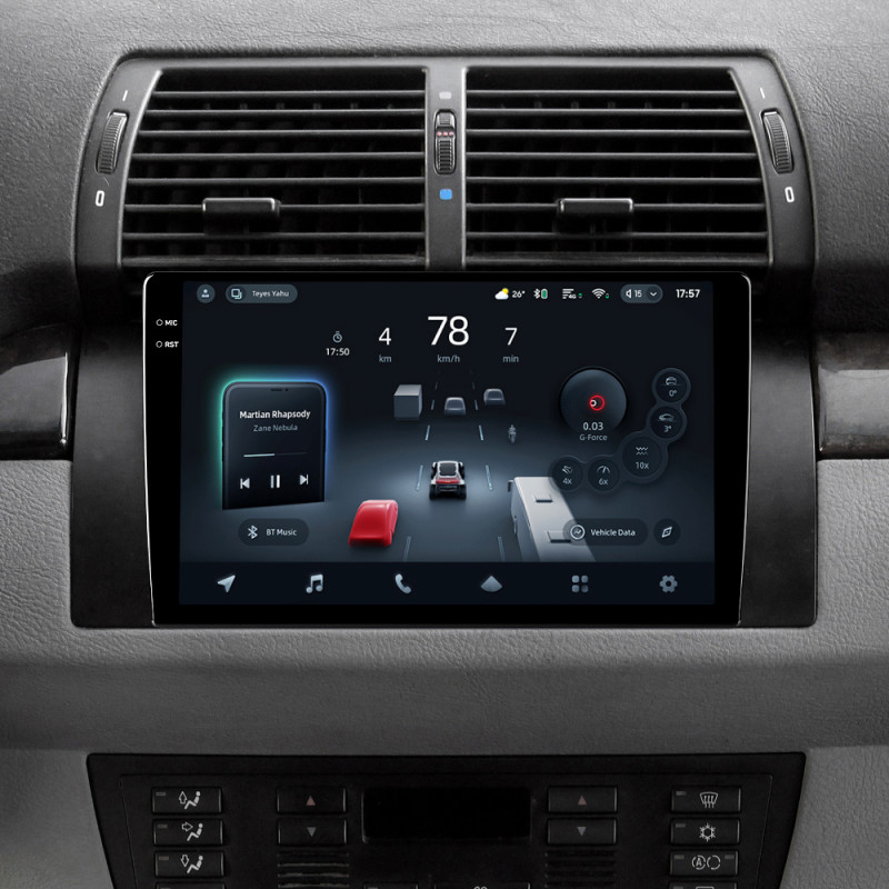 Android head unit Teyes CC4 Pro 12+256 Gb BMW X5 E39 E53 1999 - 2006 9" 2k