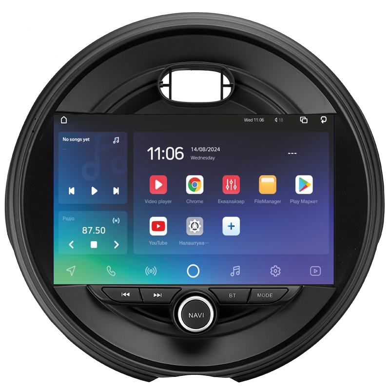 Android head unit SIGMA X9432 ANDROID 10 4+32 Gb 4G DSP BMW Mini 2014-2020 9" (L3)