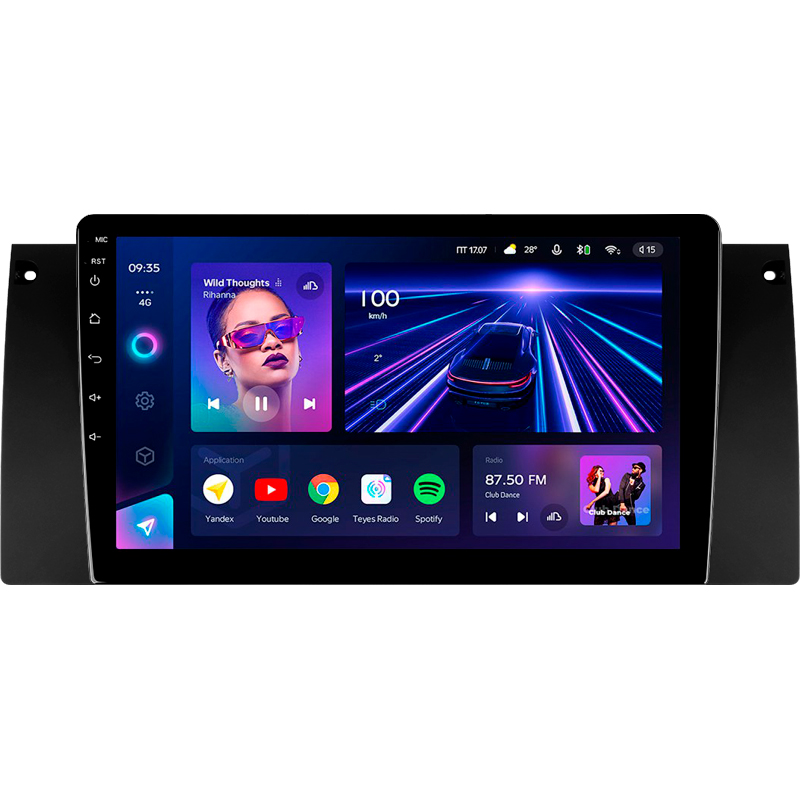 Android head unit Teyes CC3 4+32 Gb BMW X5 E39 E53 1999 - 2006 9"
