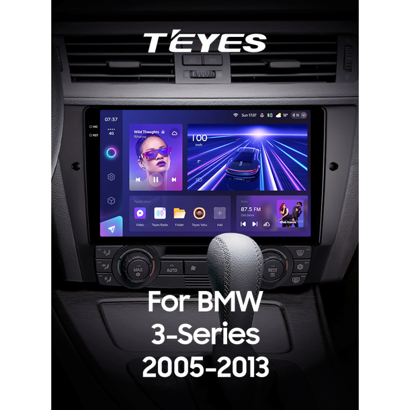 Android head unit Teyes CC3 6+128 Gb BMW 3 E90 E91 E92 E93 2005-2013 9" 2k
