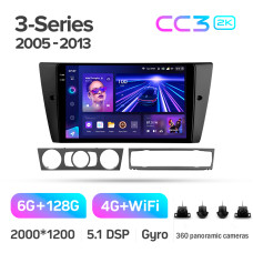 Android head unit Teyes CC3 6+128 Gb with 360° surround view° BMW 3 E90 E91 E92 E93 2005-2013 9" 2k