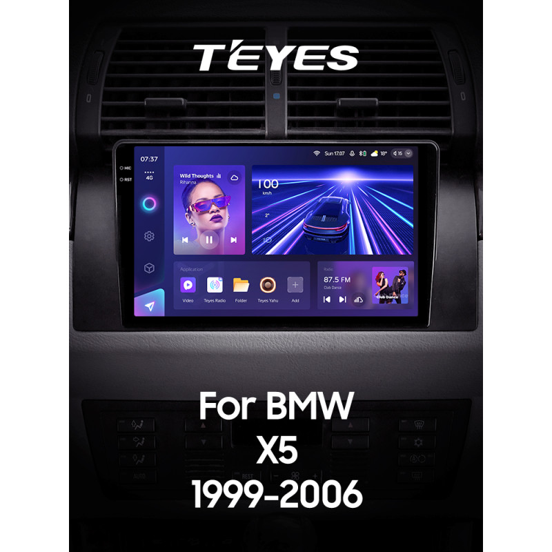 Android head unit Teyes CC3 4+32 Gb BMW X5 E39 E53 1999 - 2006 (maximum equipment) 9" 2k (L1)