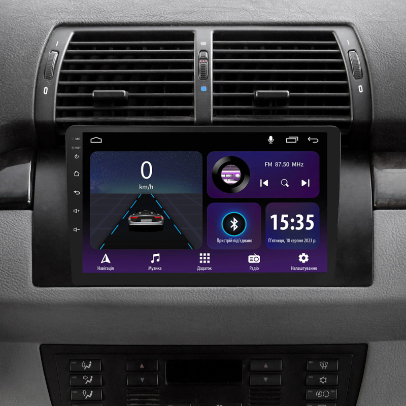 Android head unit SIGMA E9232 ANDROID 10 2+32 Gb BMW X5 E39 E53 1999 - 2006 (maximum equipment) 9" (L1)