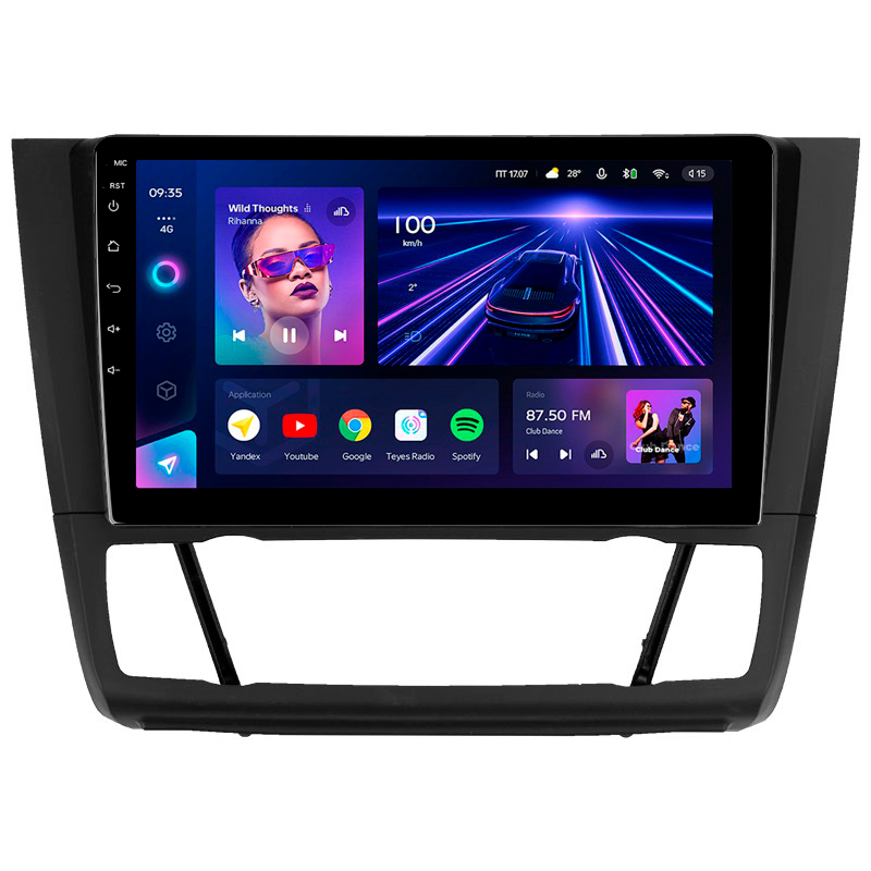 Android head unit Teyes CC3 4+32 Gb BMW 1 E88 E82 E81 E87 2004-2011 (F2) 9" (L2)