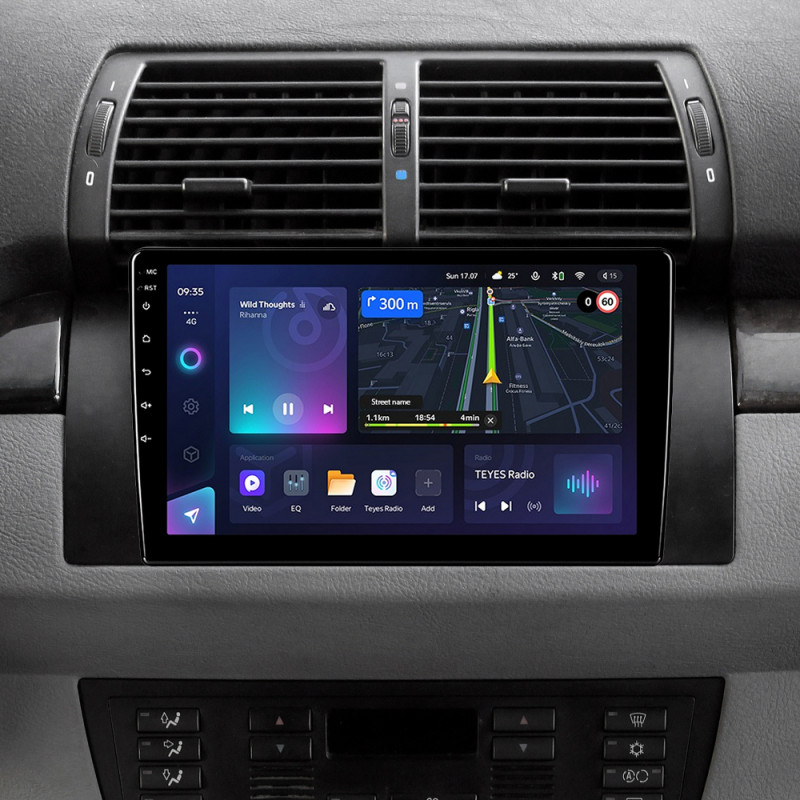 Android head unit Teyes CC3L 4+64 Gb BMW X5 E39 E53 1999 - 2006 9"