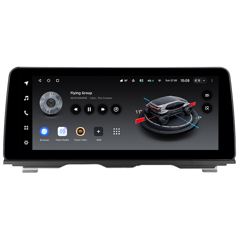 Android head unit Teyes LUX ONE 6+128 Gb BMW 5-Series F10/F11 CIC 2009-2013 12.3"